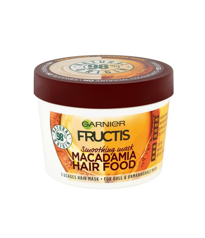  Fructis Macadamia Hair Food Siluv Mask Kuivadele Ja Tõrksatele Juustele 390ml