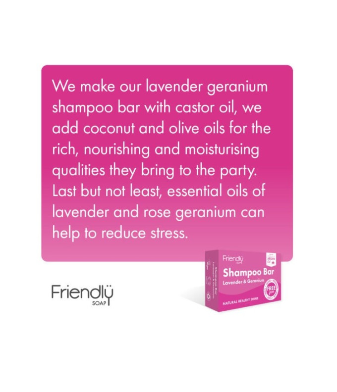  Lavender & Geranium Juuste Šampoon Seep 95g