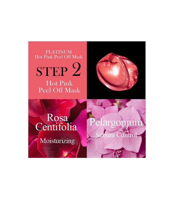 Omg! Platinum Hot Pink Facial Mask Kit