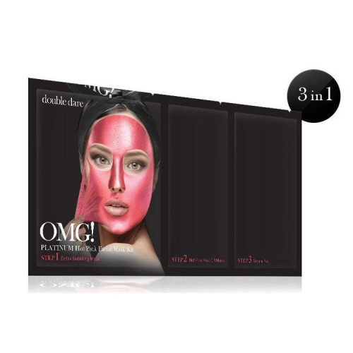 Omg! Platinum Hot Pink Facial Mask Kit