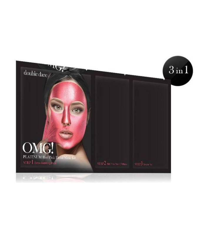 Omg! Platinum Hot Pink Facial Mask Kit