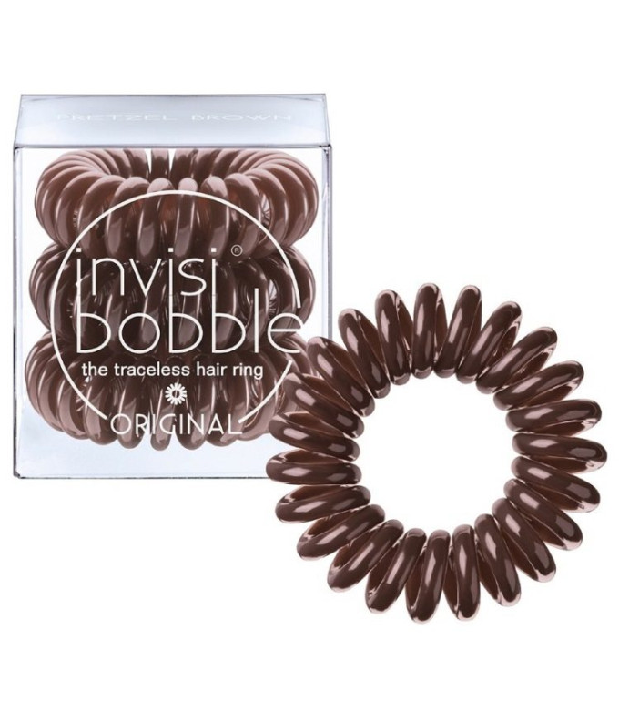  Hair Ring Original Pretzel Brown (3 tk.)