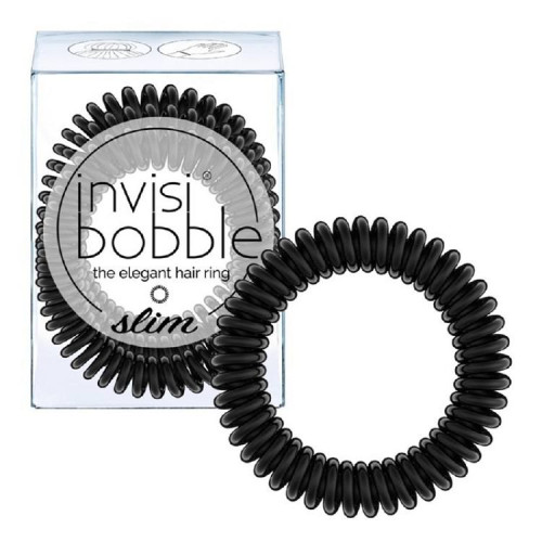  Hair Ring Slim True Black (3 tk.)