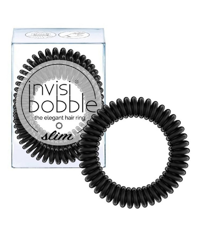  Hair Ring Slim True Black (3 tk.)