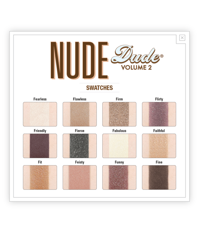 the Balm Cosmetics Lauvärvipalett Nude Dude® (12 värvi)