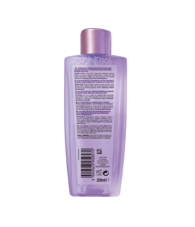 L'Oréal Paris Hyaluron Specialist Mitsellaarvesi 200ml